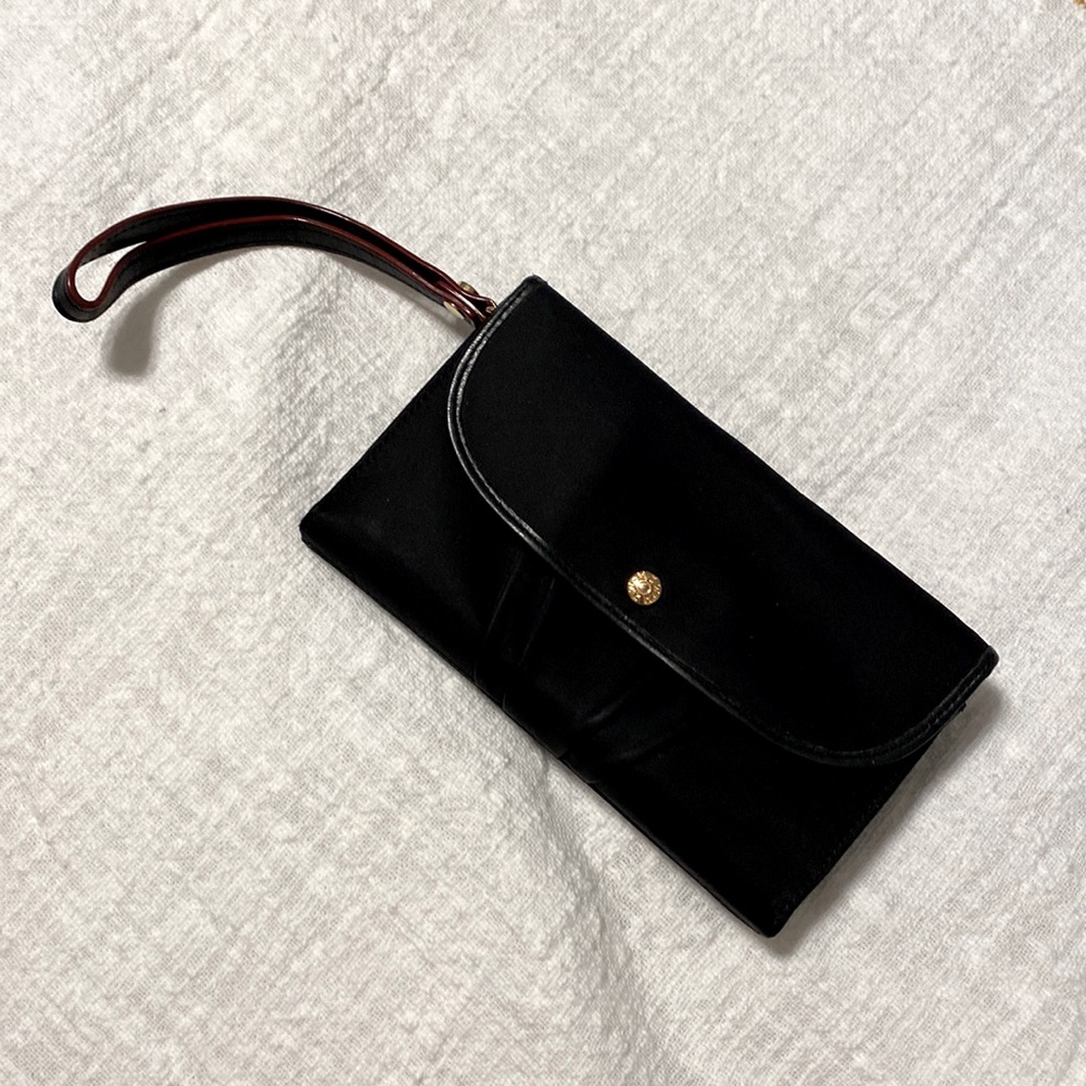 MZ Wallace black Bedford phone wristlet